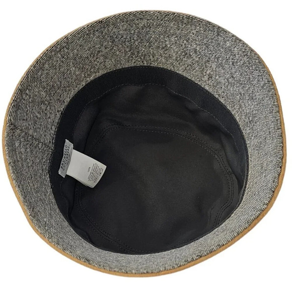 Brunello Cucinelli Bucket Hat Beaded Detail Denim Suede Size Small Authenticated - Picture 8 of 15